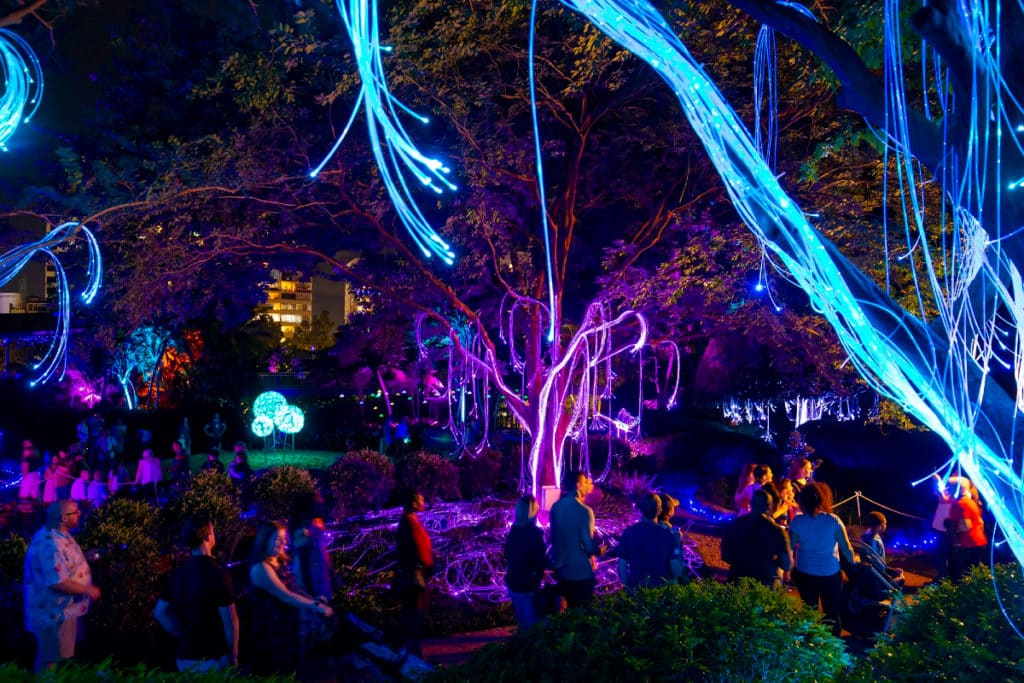 Brisbane’s Largest Sensory Lighting Display Is Back At Roma Street Parkland