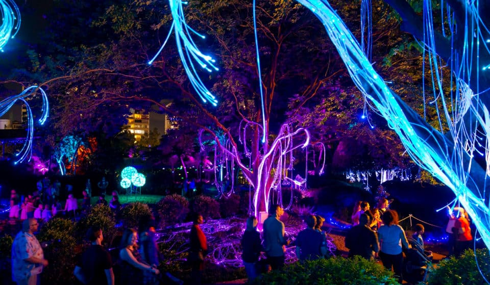 Brisbane’s Largest Sensory Lighting Display Is Back At Roma Street Parkland