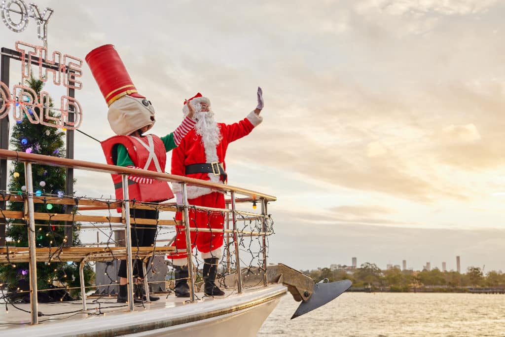 A Floating Christmas Light Show Is Taking To The Brisbane River This December