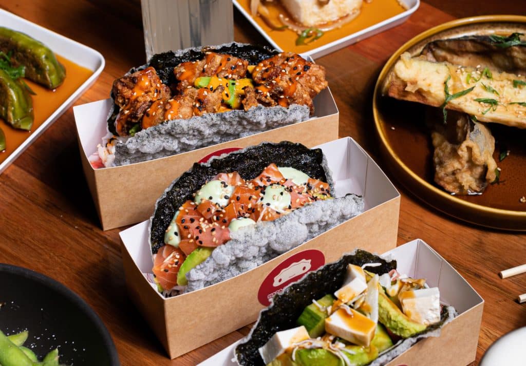 image of sushi tacos