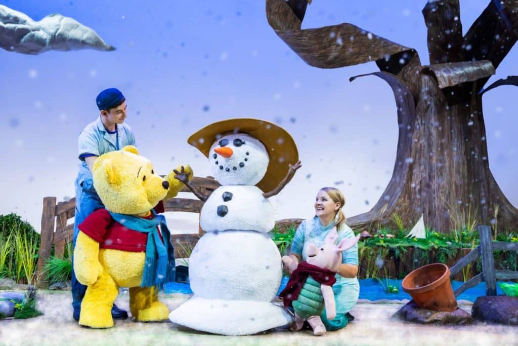 a photo still from the winnie the pooh musical
