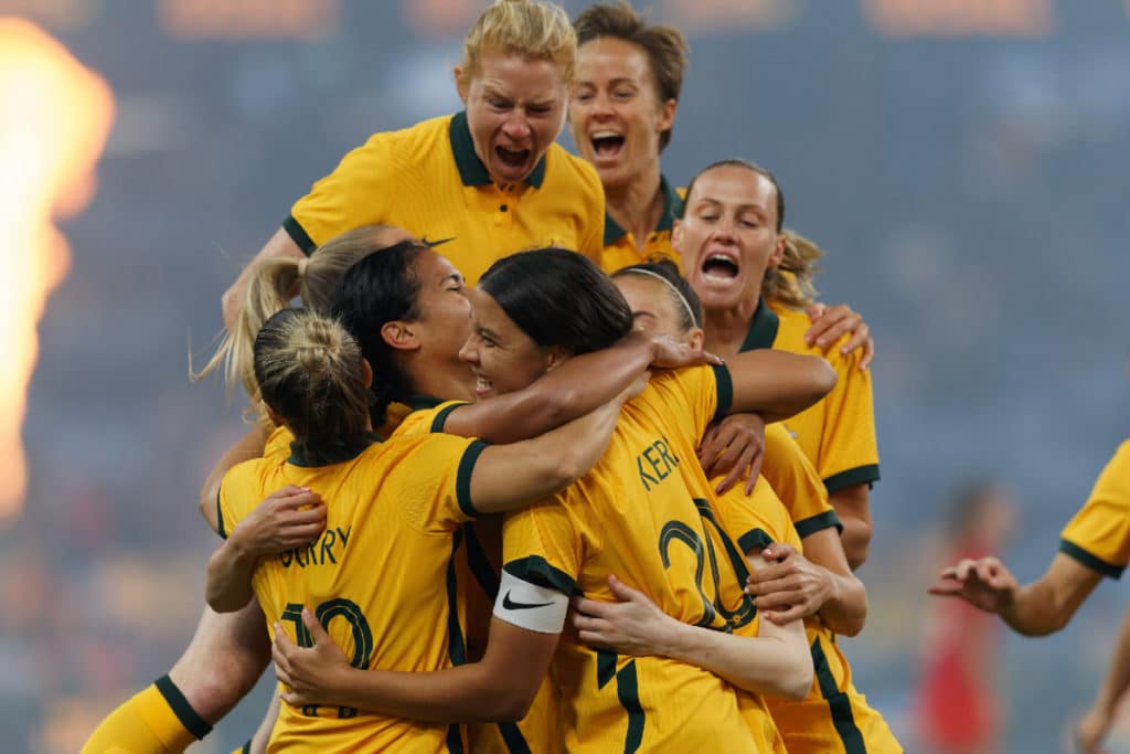 a photo of the matildas team in the FIFA Women's World Cup