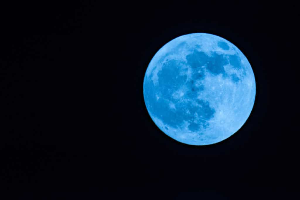 a photo of a blue moon