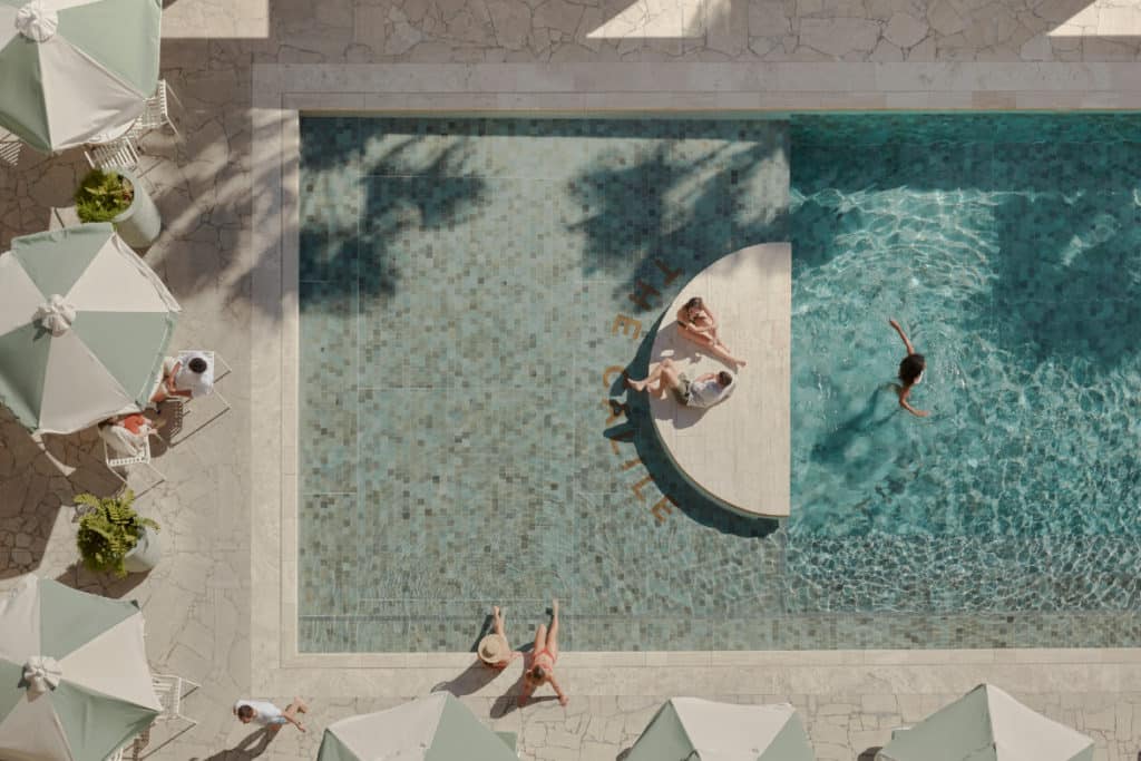 a photo of the calile hotel pool area